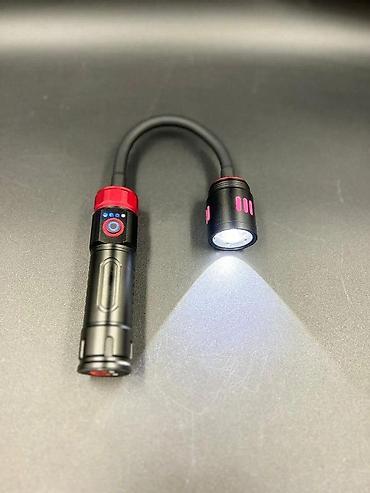 led işiqlar: Fənər başı əyilən SY1525 USB Şarj Olunan Elastik Boyunlu LED Fənər – — 2