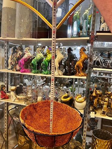 Bitkilər üçün dibçəklər: Dibçək qabı saman (sallanan) Bu dekorativ asma bitki qabı, bağçanızı — 2