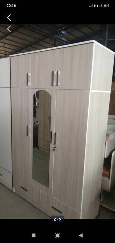 Шкафы для одежды: Шкаф для одежды, Новый, Прямой, ЛДСП — 6