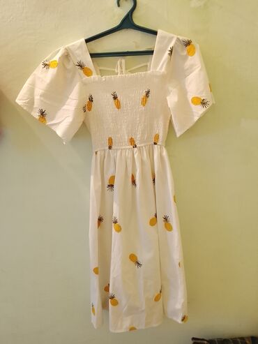 женские платья: Күнүмдүк көйнөк, Made in KG, Жай, Узун модель, 3XL (EU 46)