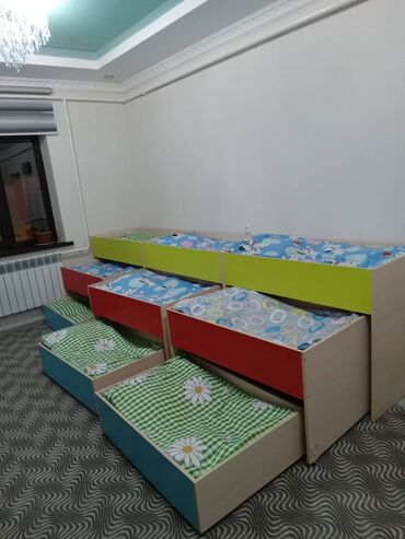 Детские односпальные кровати: Детская односпальная кровать, Для мальчика, С матрасом, Дерево at lalafo.kg Детские односпальные кровати: Детская односпальная кровать, Для мальчика, С матрасом, Дерево