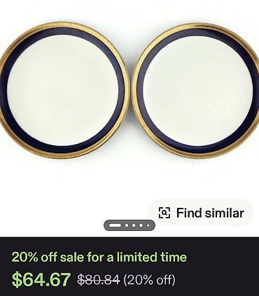 Kuhinjski setovi: Lux tanjiri 1939g+ Heinrich - Co. Bavaria. Luksuzna retka serija — 3