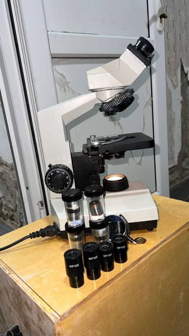 ptica na h: Mikroskop - Planokulyarı -10x 16x Obyektivləri -4x/NA 0.10, 10x/NA