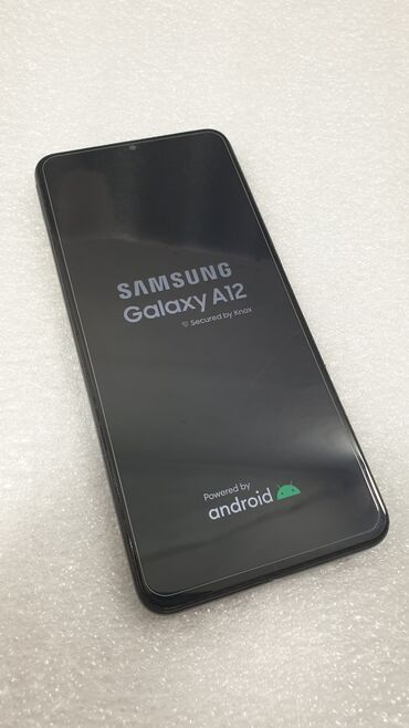 samsung a12: Samsung Galaxy A12, Колдонулган, 32 GB, түсү - Кара, 2 SIM