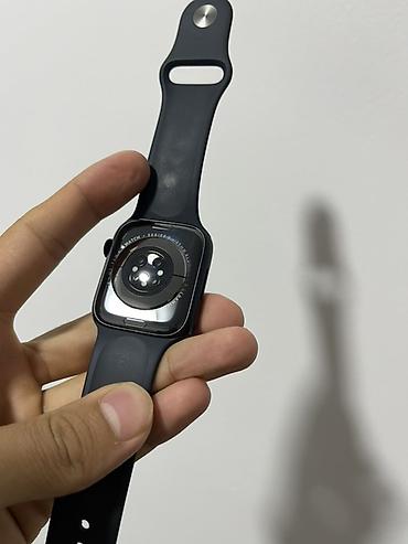 galaxy 6: Смарт-часы Apple Watch в черном цвете с черным силиконовым ремешком — 2