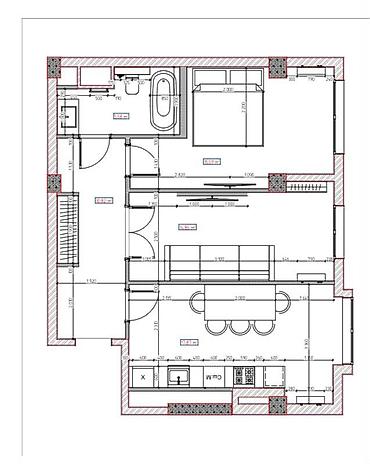 brk group: 2 комнаты, 63 м², БГУ Элитка, 12 этаж, ПСО (под самоотделку) — 1