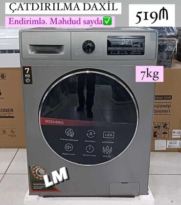 indesit paltaryuyan: 💫 *YOSHİRO💫* 7kg. Qiymət sadəcə : *519 ₼* Təzə və upakovkada