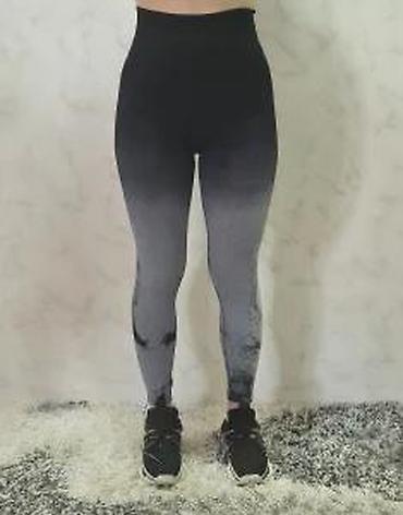 Helanke, biciklistički šortsevi: Ženske sportske helanke – visoki struk, bez šavova, elastične - — 16