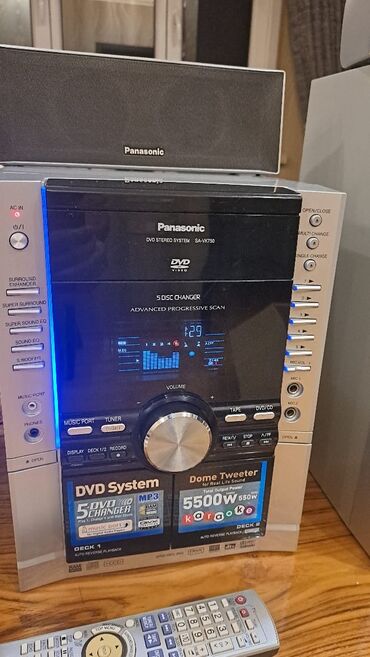 Musiqi mərkəzləri: Panasonic SA-VK750 DVD Stereo System – 5.1 ev kino-teatrı Komplekt: - — 7