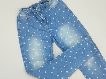 Jeans: Jeans, Little kids, 9 years, 128/134, condition - Good