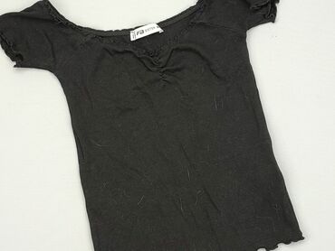 czarne t shirty damskie z dekoltem: T-shirt, FBsister, M, stan - Dobry