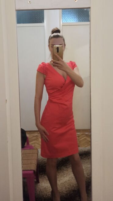 puder roze haljina i cipele: Only S (EU 36), bоја - Roze, Večernji, maturski, Kratkih rukava