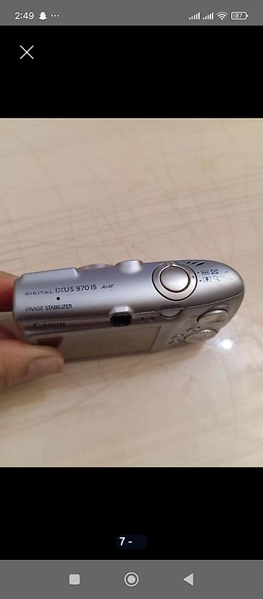 canon powershot sx20 is: Canon Digital IXUS 970 IS (AiAF) kompakt fotoaparat - Gümüşü korpus — 2