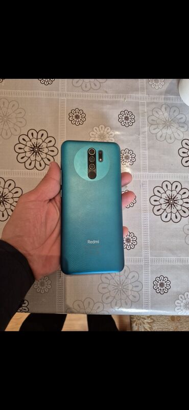 телефон флай фф245: Redmi 9, 32 GB, rəng - Göy, Barmaq izi