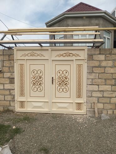 Həyət darvazaları: Yeni Metal Həyət darvazası, Yana açılan, Pulsuz quraşdırma, Pulsuz çatdırılma — 3