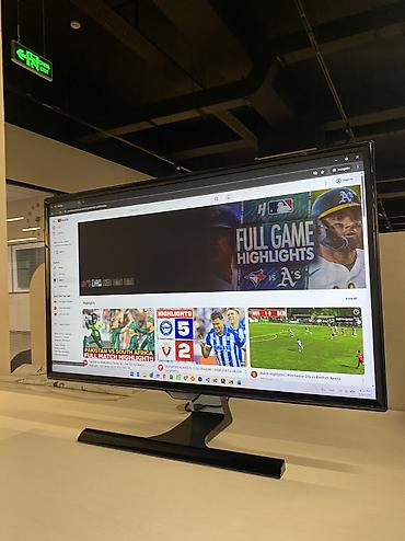 Мониторы: Samsung 27" Full HD İdeal Vəziyyətdə Monitor (LS27E390) Şəxsi — 1