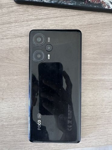 телефон 9s: Poco F5, Б/у, 256 ГБ, цвет - Черный, 2 SIM