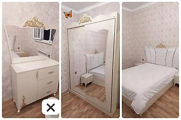 yataq dosəyi: Yataq dəsti satılır 570₼. matrası var. Karkazı yeni alınıb.Bazası — 1