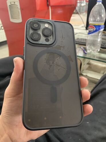 iphone 14 pro max 512gb цена в бишкеке: IPhone 14 Pro Max, Б/у, 512 ГБ, Black Titanium, Чехол, 100 %