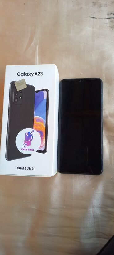 telefon satisi islenmis: Samsung Galaxy A23, 64 GB, rəng - Qara, Sensor, Barmaq izi, İki sim kartlı