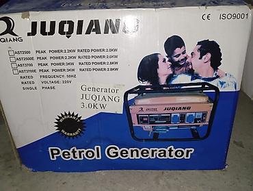 JUQIANG JQ3700 benzin generatoru Texniki göstəricilər: - Güc: pik 3.0