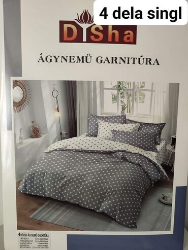 Posteljina: Pamucne posteljine Set sadrzi 4 dela: Cena: 2500 din Jorganska navlaka — 5