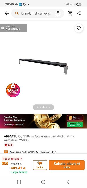 Lampalar: ARMATÜRK 150 sm Akvarium LED Aydınlatma Armatürü - Ölçü: 150 sm - — 4