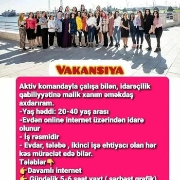 evdən idarə olunan işlər: SMM mütəxəsis. 18