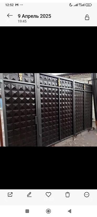 Распашные ворота: Металлические, Механические, Другой бренд, Для частного дома, Для склада, Для контейнера, Бронированные, Оптом, Новый, Бесплатная установка — 8