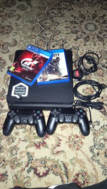 simsiz qulaqliq: PS4 Slim oyun konsolu komplekti - Model: Sony PlayStation 4 (PS4