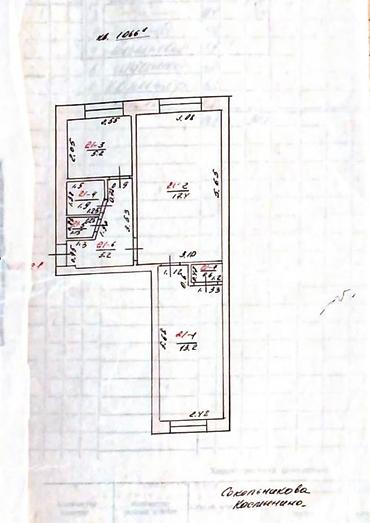 советская скрябина: 2 комнаты, 44 м², Советская/Скрябина 1 этаж — 3
