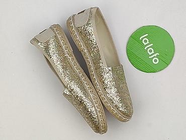 charm's paris: Damskie espadryle „Collection Paris” – złote, brokatowe - Rozmiar: 36 — 2