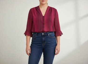 eleganckie bluzki plus size: Жіноча блуза, розмір 3XL