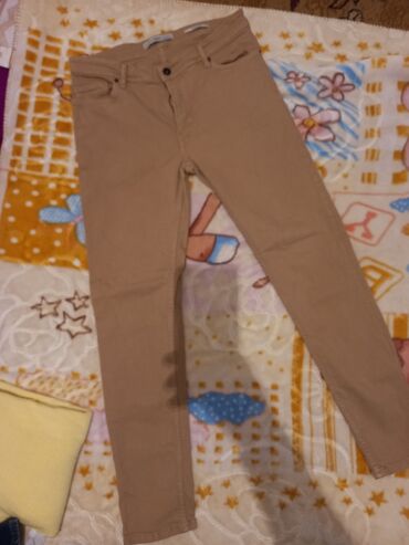 джинсы светлые: Джинсы M (EU 38), L (EU 40), цвет - Бежевый