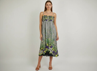 sukienki plus size na lato: Sukienka damska, rozmiar S