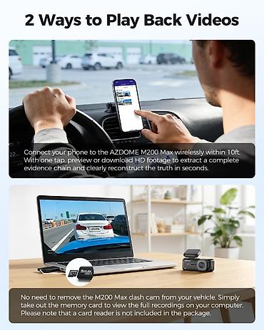 azdome m330: Videoqeydiyyatçı Azdome M200 Max 4K AZDOME M200 Max Avtomobil — 5