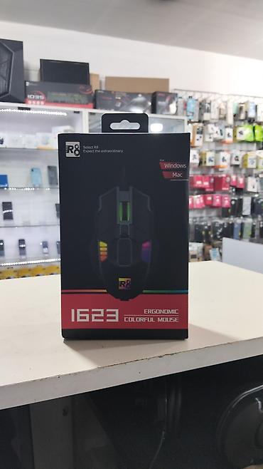 R8 1623 oyun/iş siçanı - Ergonomik dizayn, rəngli RGB işıqlandırma -