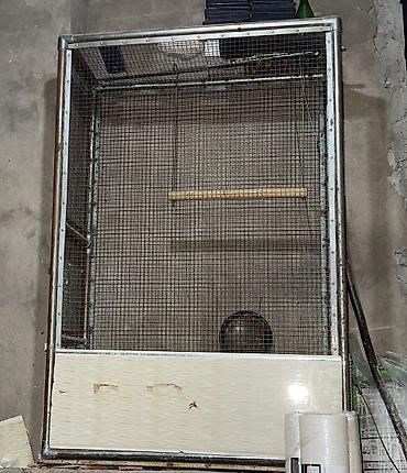 какаду: Böyük metal quş qəfəsi / voliər - Material: möhkəm metal karkas, sıx — 1