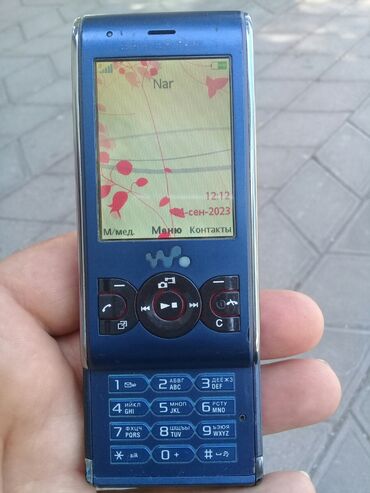 sony telefonları: Sony Ericsson W595, rəng - Göy, Düyməli