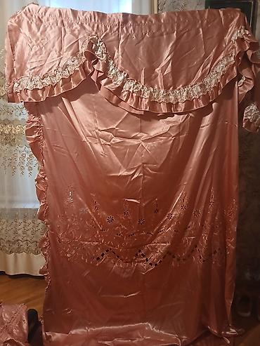 sade perdeler: Yeni Böyüklər üçün İki nəfərlik Satin Pastel dəsti — 3