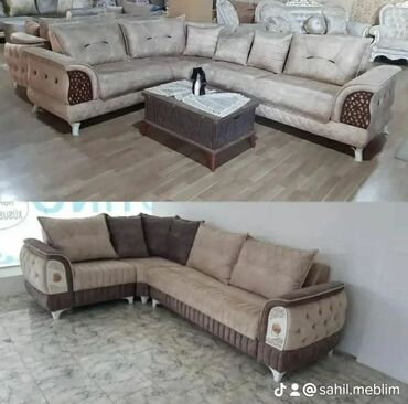 Divan və kreslo dəstləri: Künc divan, Pufik, Bazasız, Açılmayan — 28