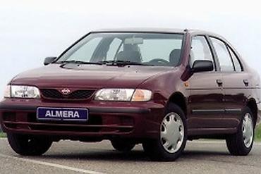 Запчасти на Nissan Almera (седан), поколение N15, бордовый цвет. - at lalafo.kg Запчасти на Nissan Almera (седан), поколение N15, бордовый цвет. -