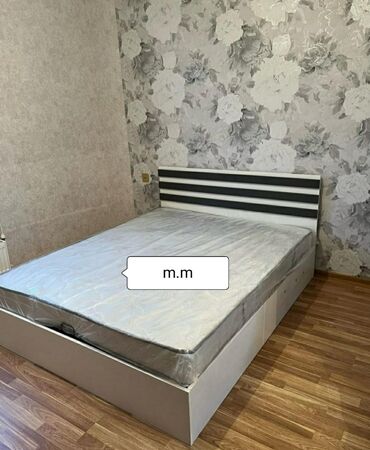 односпальная кровать: Новый, Двуспальная кровать, Без подьемного механизма, С матрасом, Без выдвижных ящиков, Азербайджан