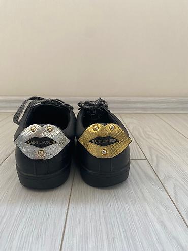сен лоран: Кожаные кроссовки Saint Laurent 37 р, оригинал, 3200 сом — 3