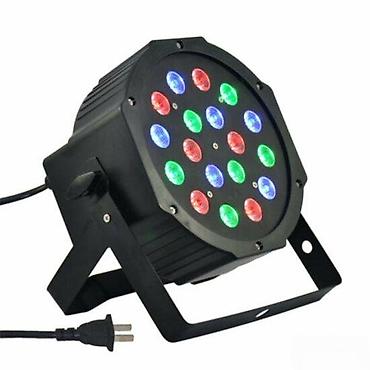 Osvetljenje: LED scenska PAR RGB reflektor lampa – 18x1W - Tip: LED PAR reflektor — 7