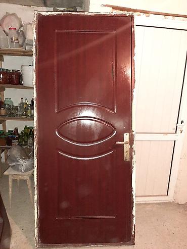 mate: MDF üzlü qapı dəsti – tünd qəhvəyi rəng - Material: MDF üzlü (taxta — 2