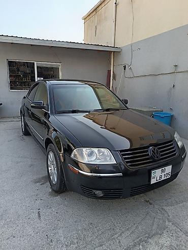 vaz hisseleri: Volkswagen Passat sedan – qara rəng, AZ nömrə nişanı “90 LB 105” — 1