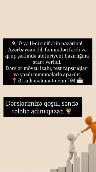 Sifarişlə əl işləri: Repetitor, Azərbaycan dili, Abituriyent hazırlığı