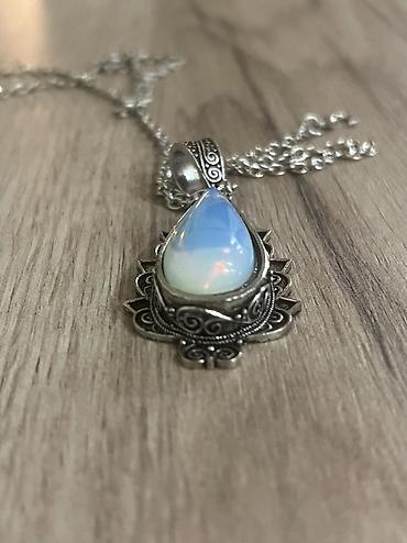 Ogrlice: Talisman sa priveskom– kapljica opala, vintage dizajn - Privjesak u — 3