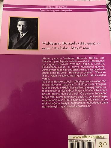 Kitablar və jurnallar: Məhsul: Uşaq kitabı – “Arı balası Maya” Müəllif: Valdemar Bonzels hec — 2